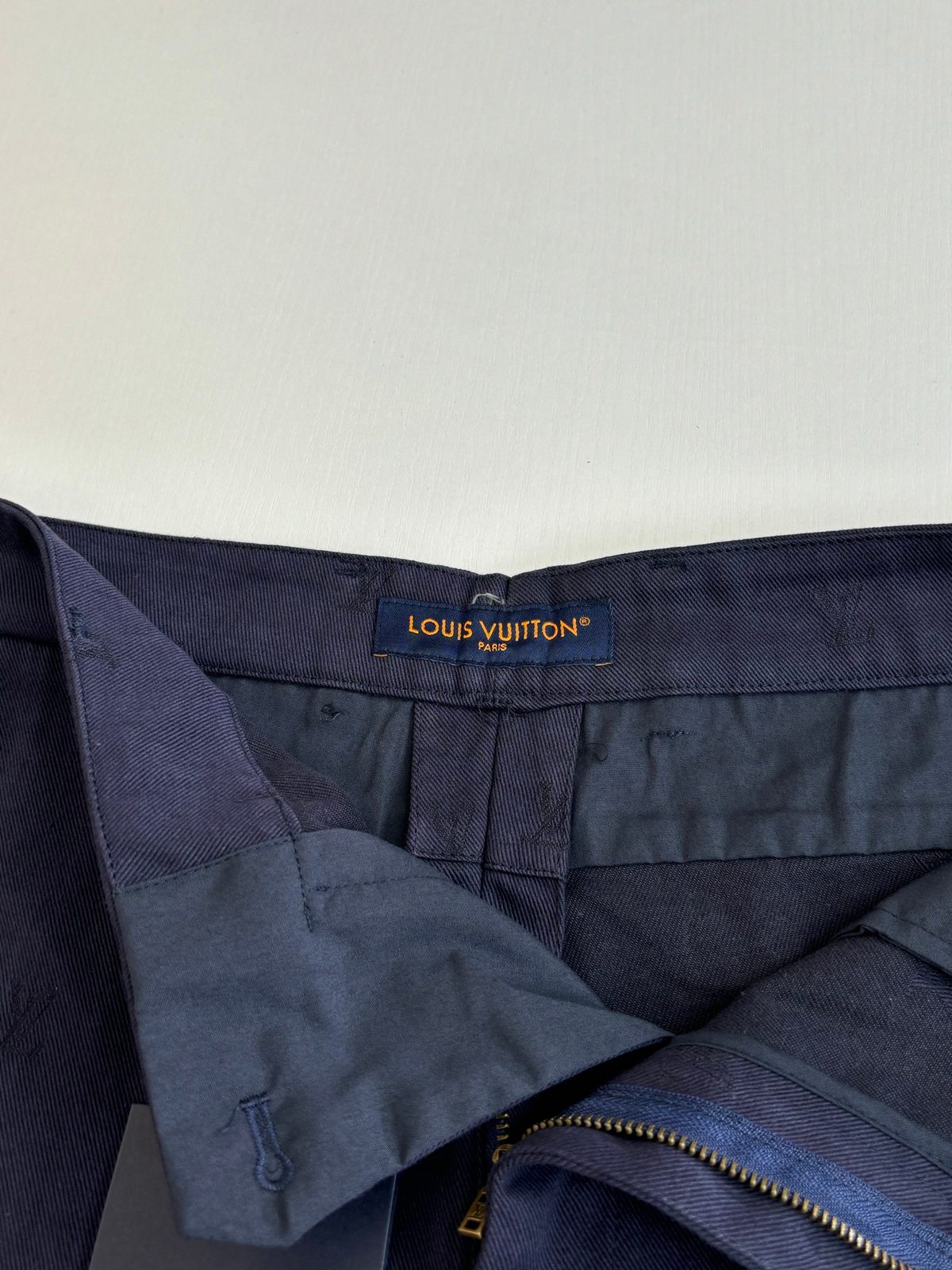 Louis Vuitton Navy Wool Trousers