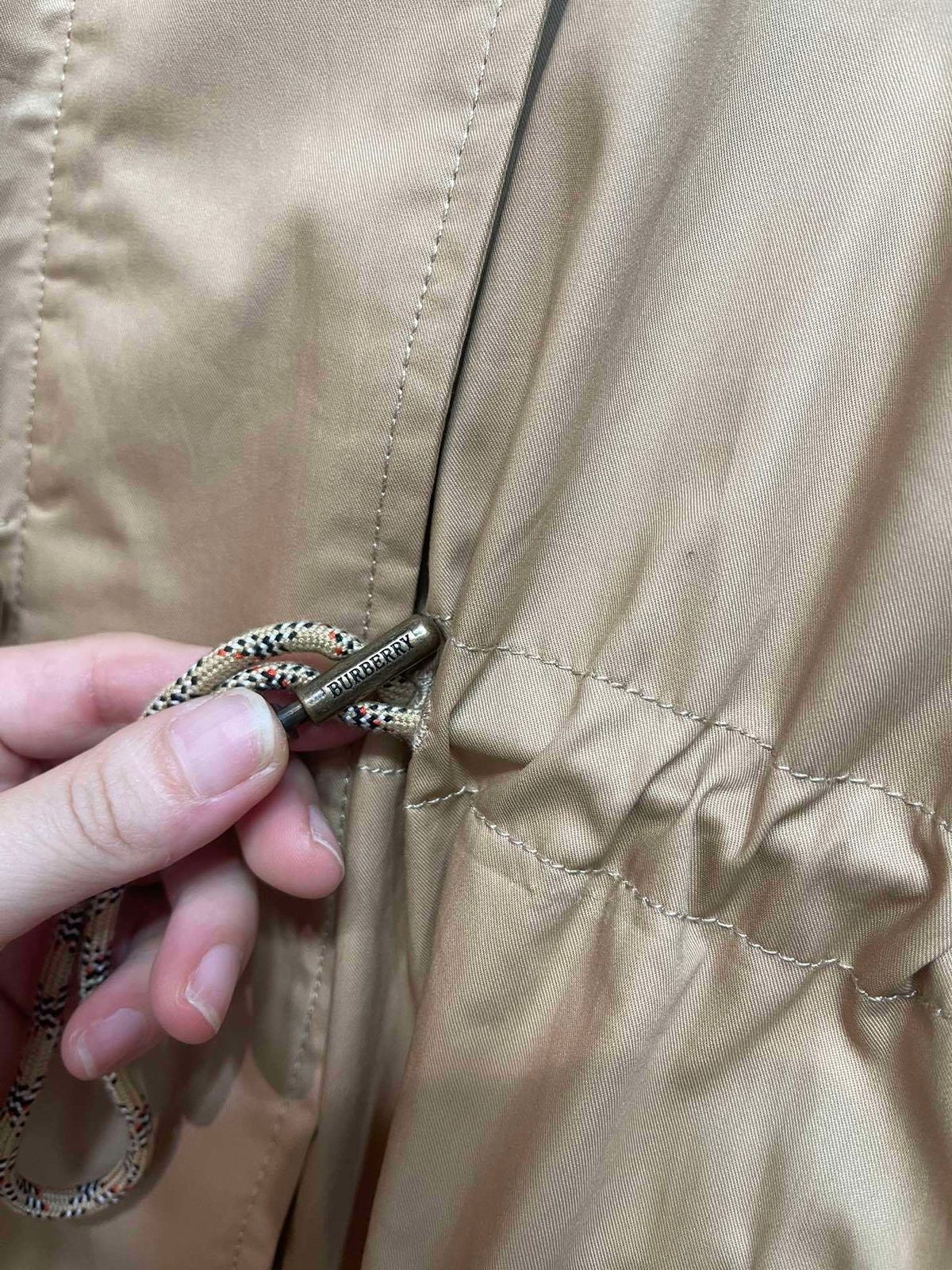 Burberry Vintage Check Hooded Parka Coat
