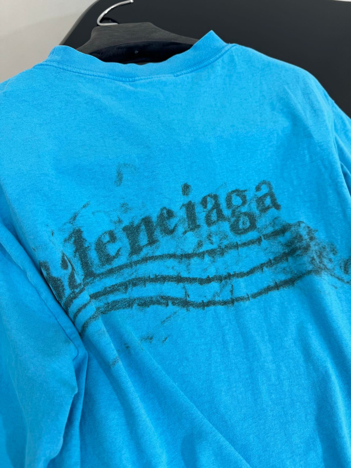 Balenciaga Distressed Logo T-Shirt