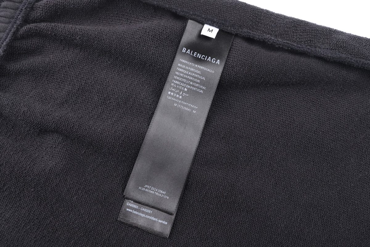 Balenciaga Men's Black Cotton T-Shirt