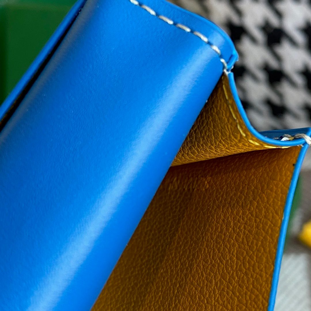 Goyard Pouchette Maroquinerie Blue Bag