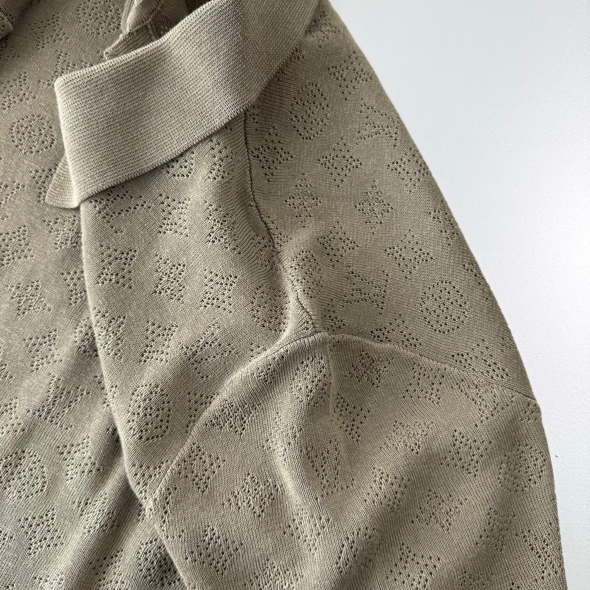 Italian Made Cream Knit Crewneck Sweater