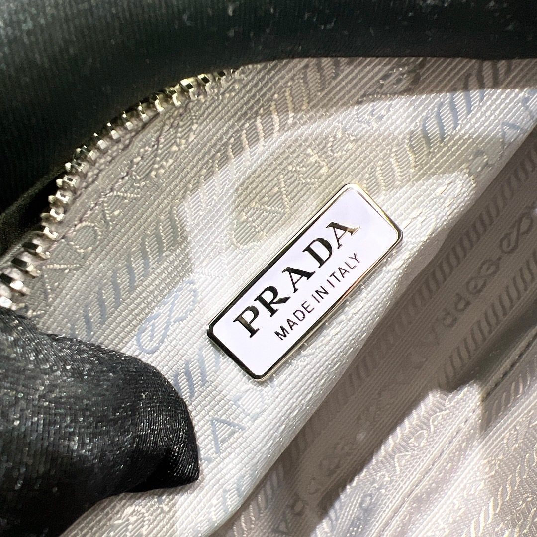 Prada Nylon Chain Shoulder Bag Lavender