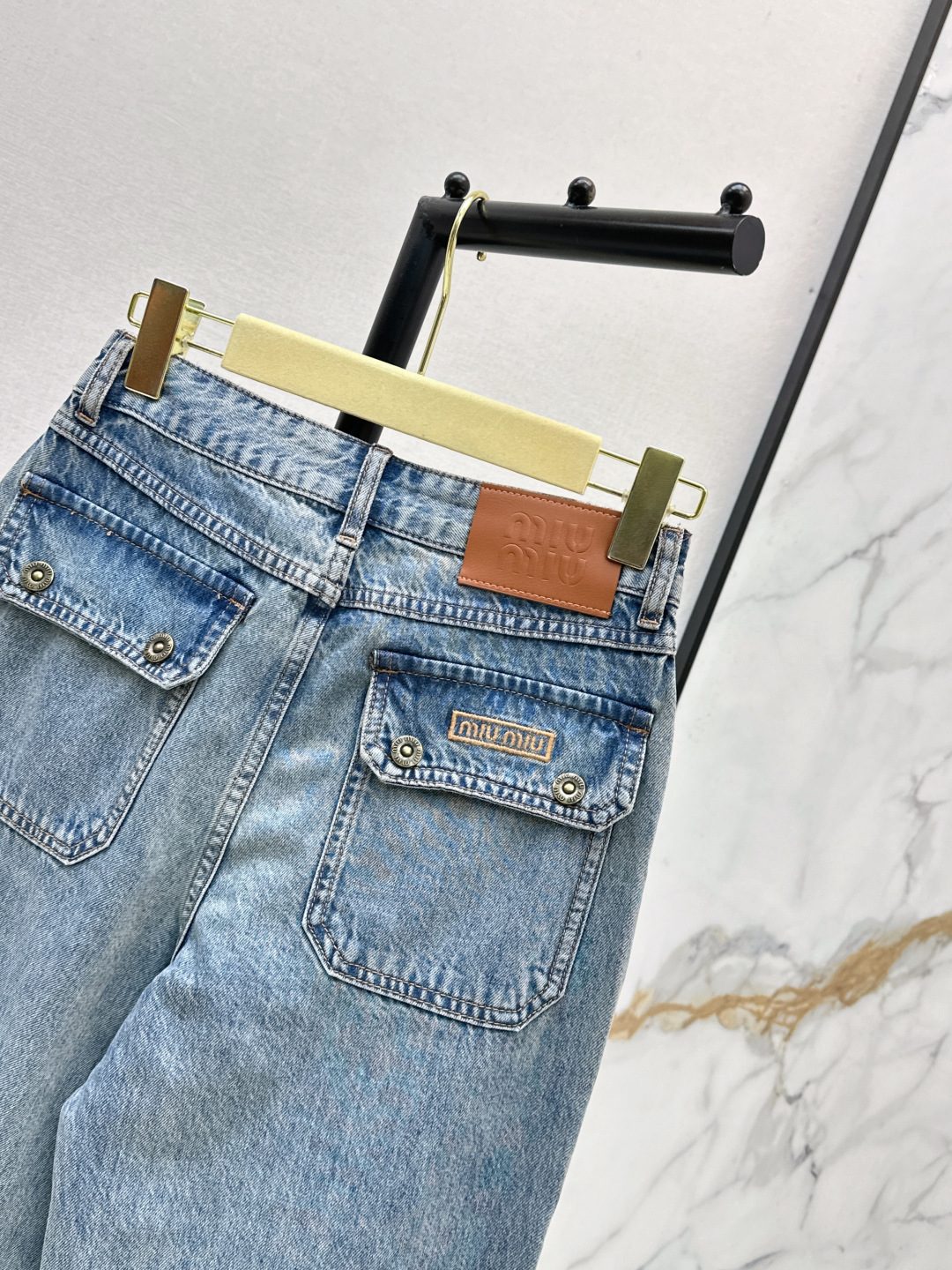 Miu Miu Wide-Leg Denim Jeans