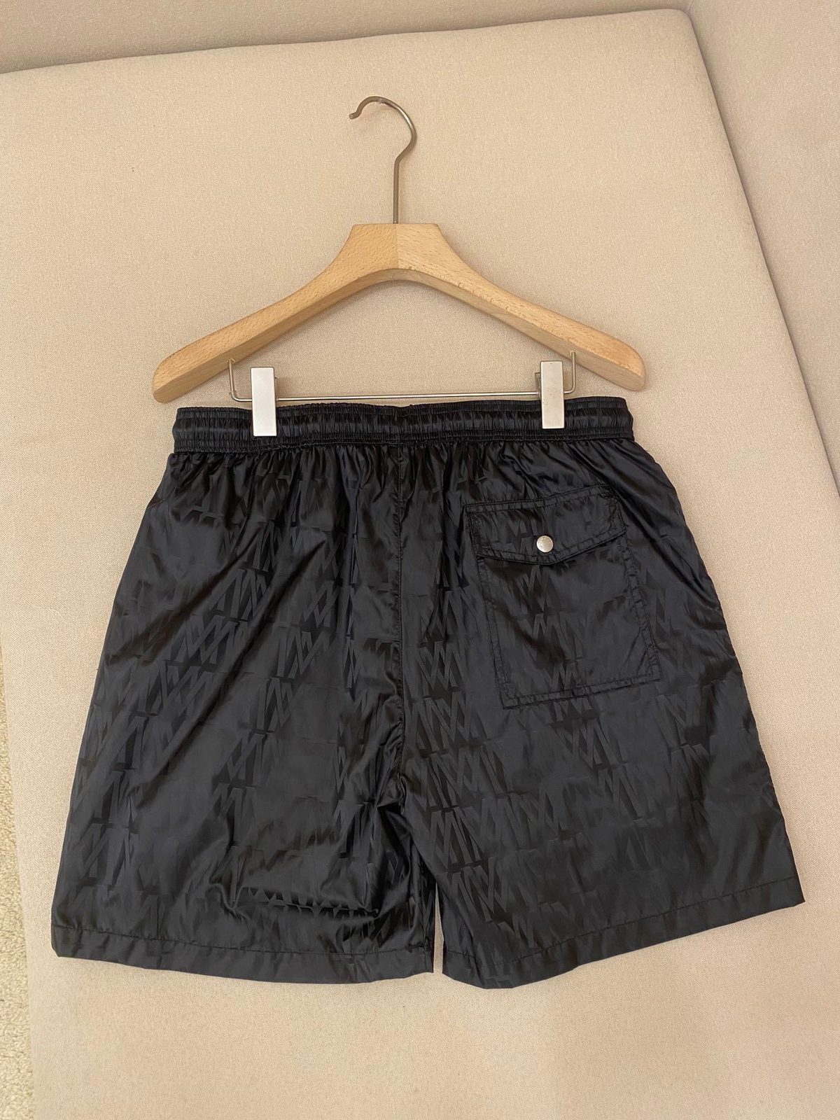 Moncler Nylon Swim Shorts Black