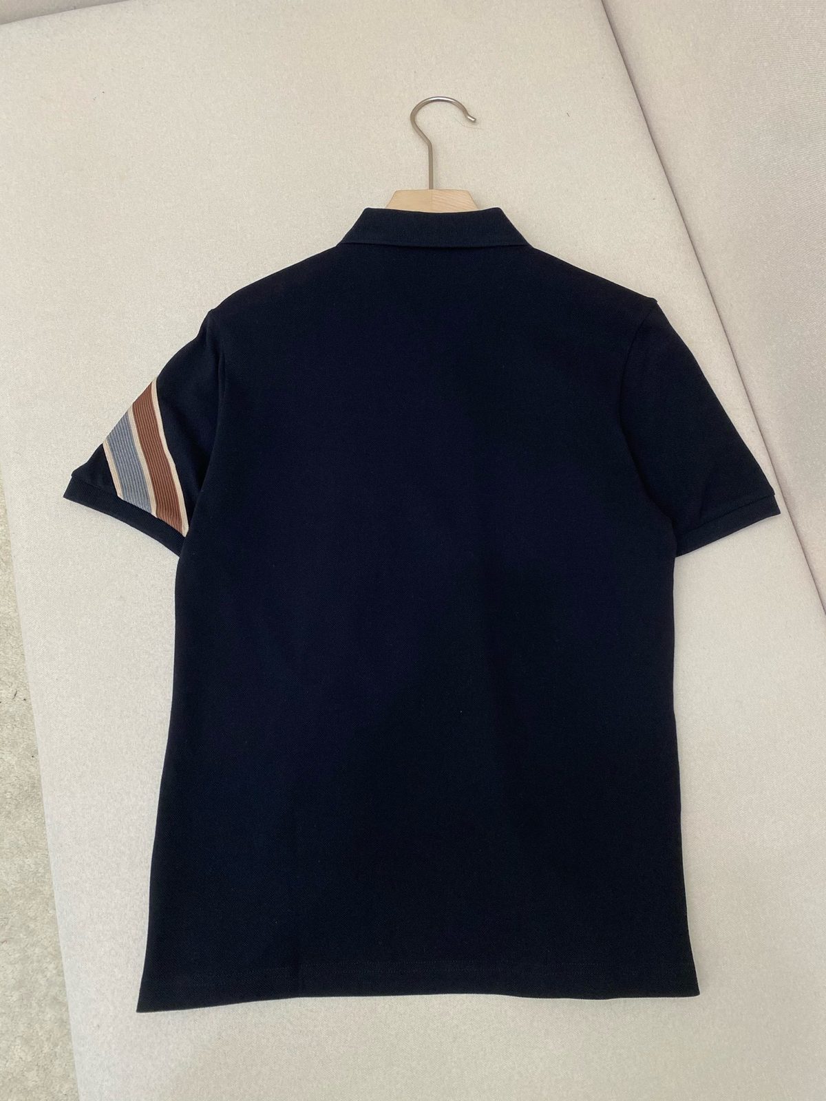 Moncler Striped Sleeve Polo Shirt