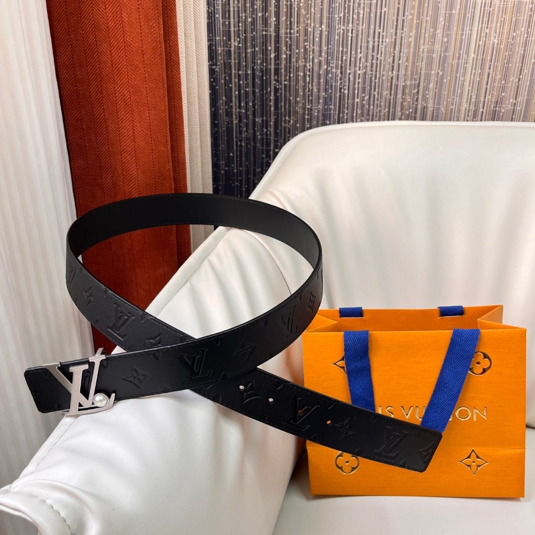 Louis Vuitton Monogram Embossed Leather Belt