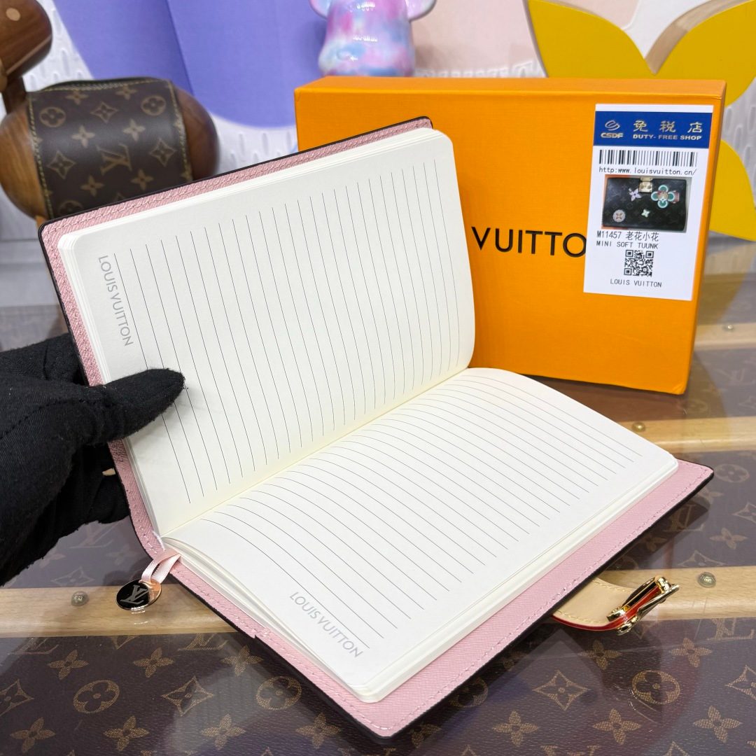 Louis Vuitton Pink Monogram Notebook with Closure
