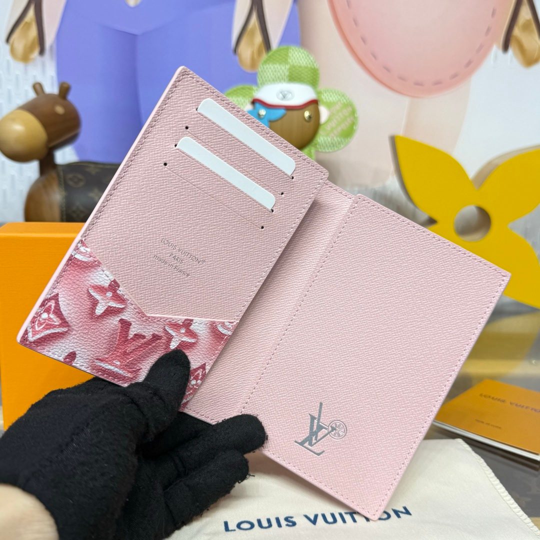 Louis Vuitton Monogram Canvas Compact Wallet Pink