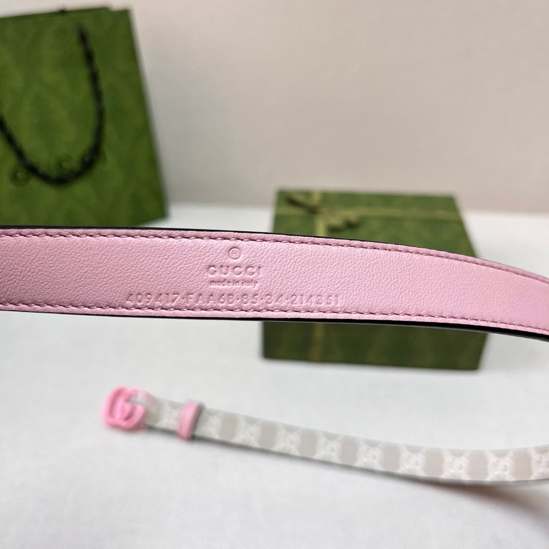 Gucci Leather Belt Pink