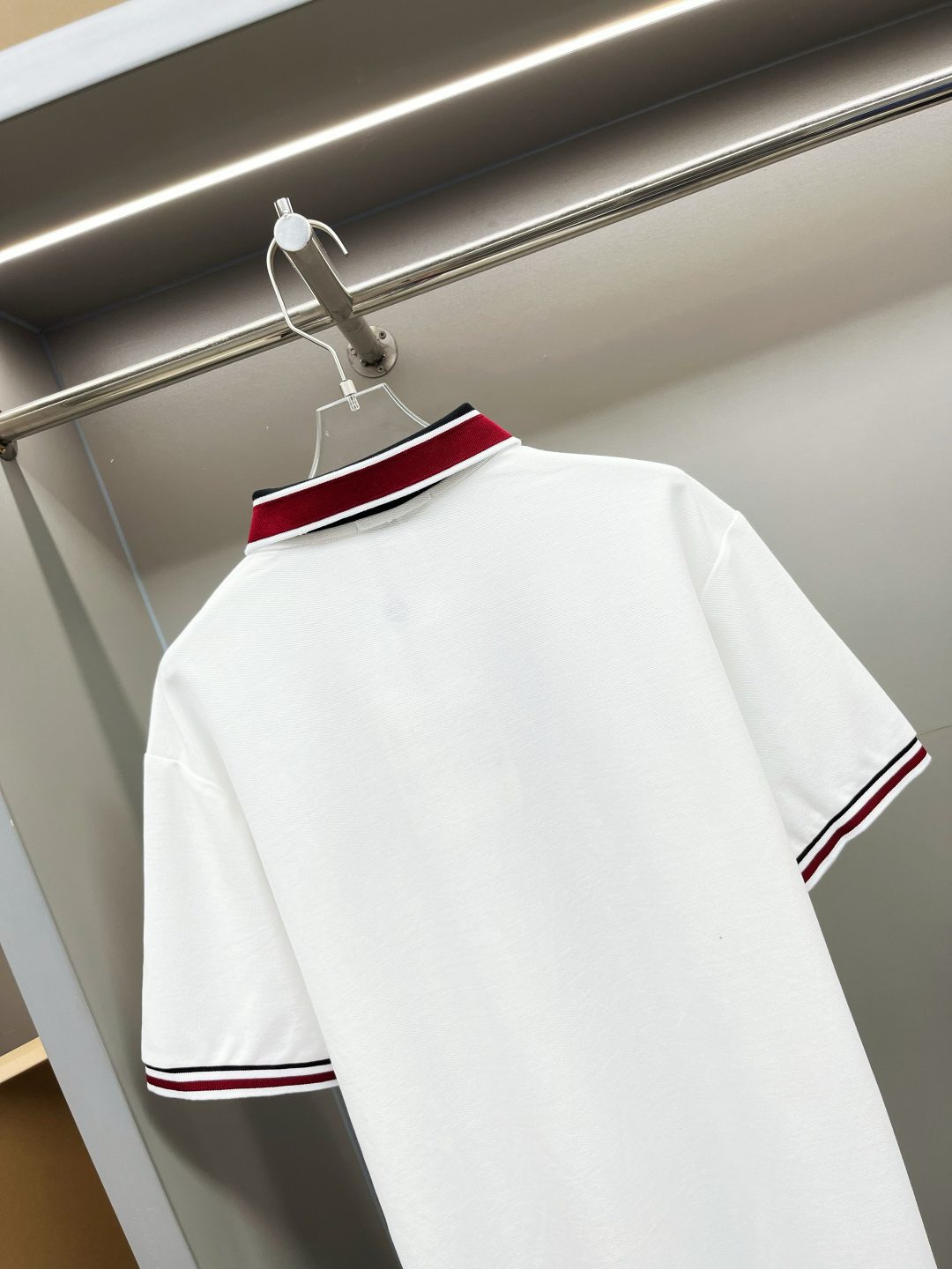 Burberry Striped Collar Polo Shirt