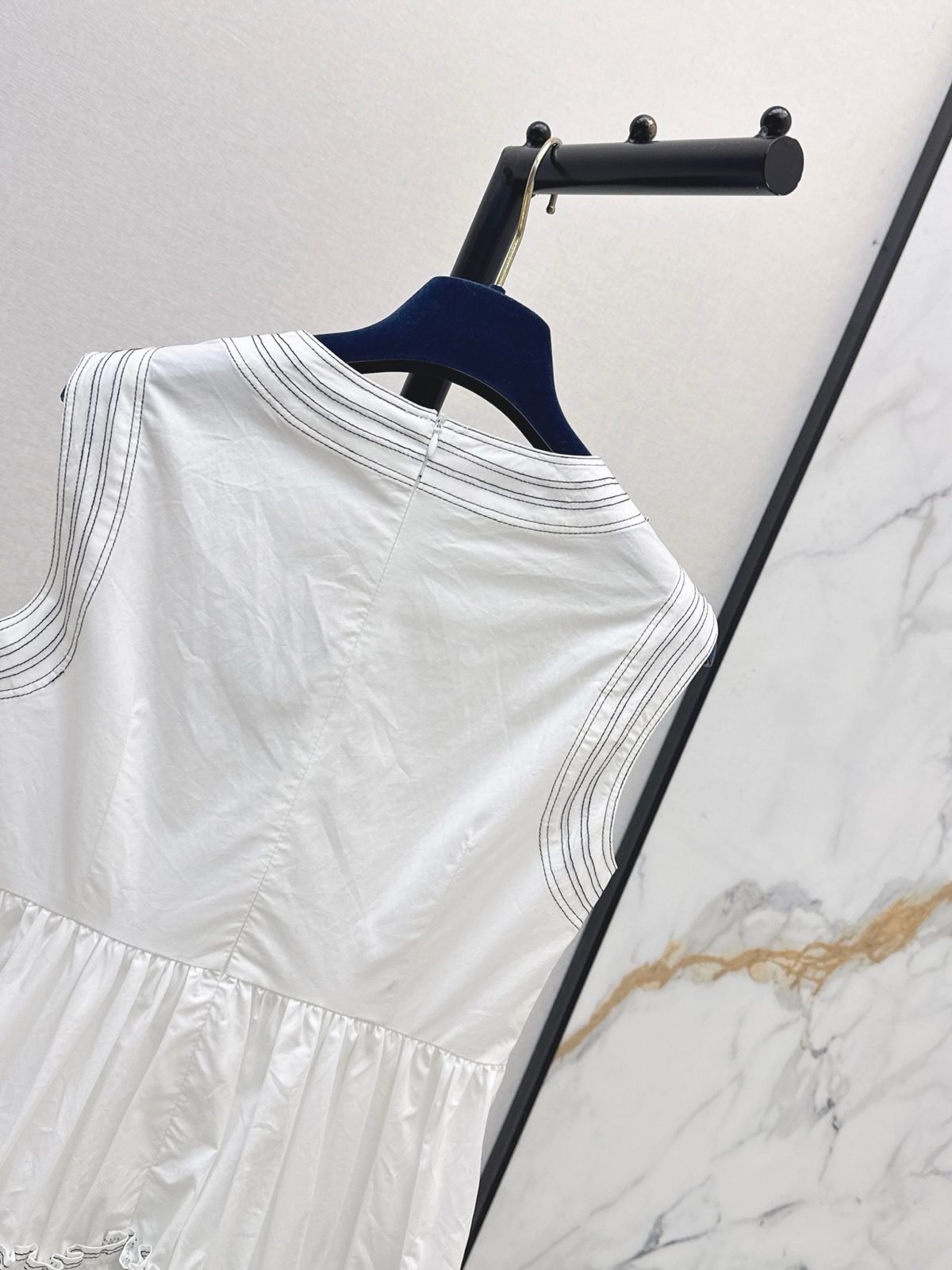 Louis Vuitton Ruffle Tiered Sleeveless Dress
