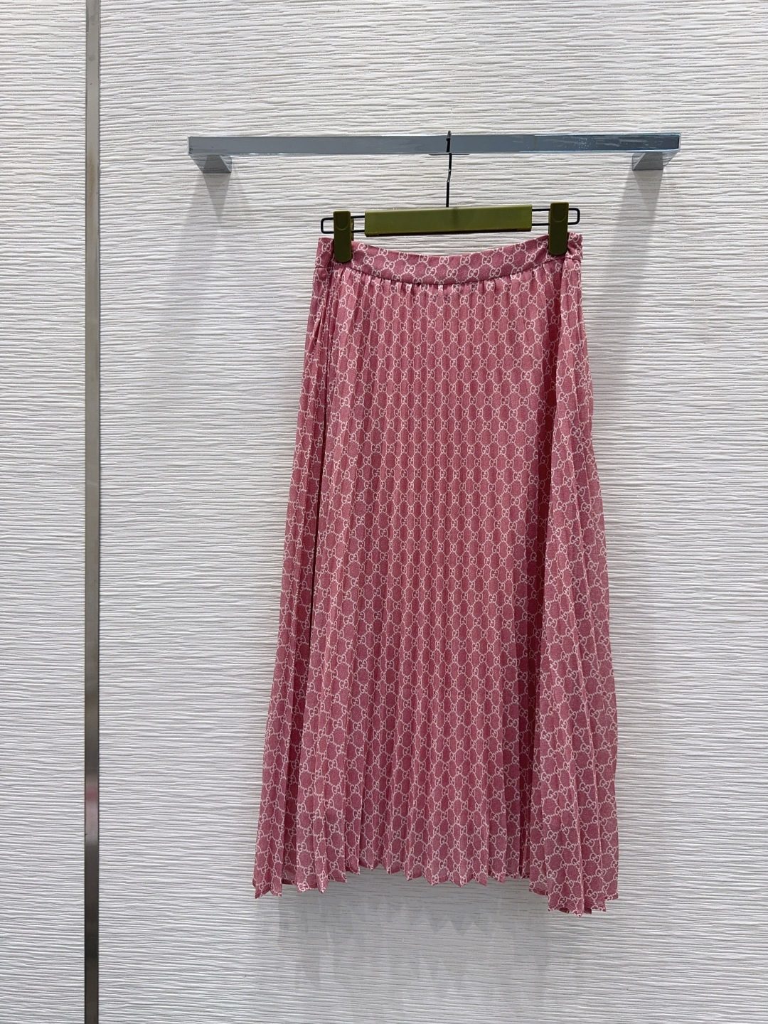 Gucci GG Monogram Pleated Midi Skirt