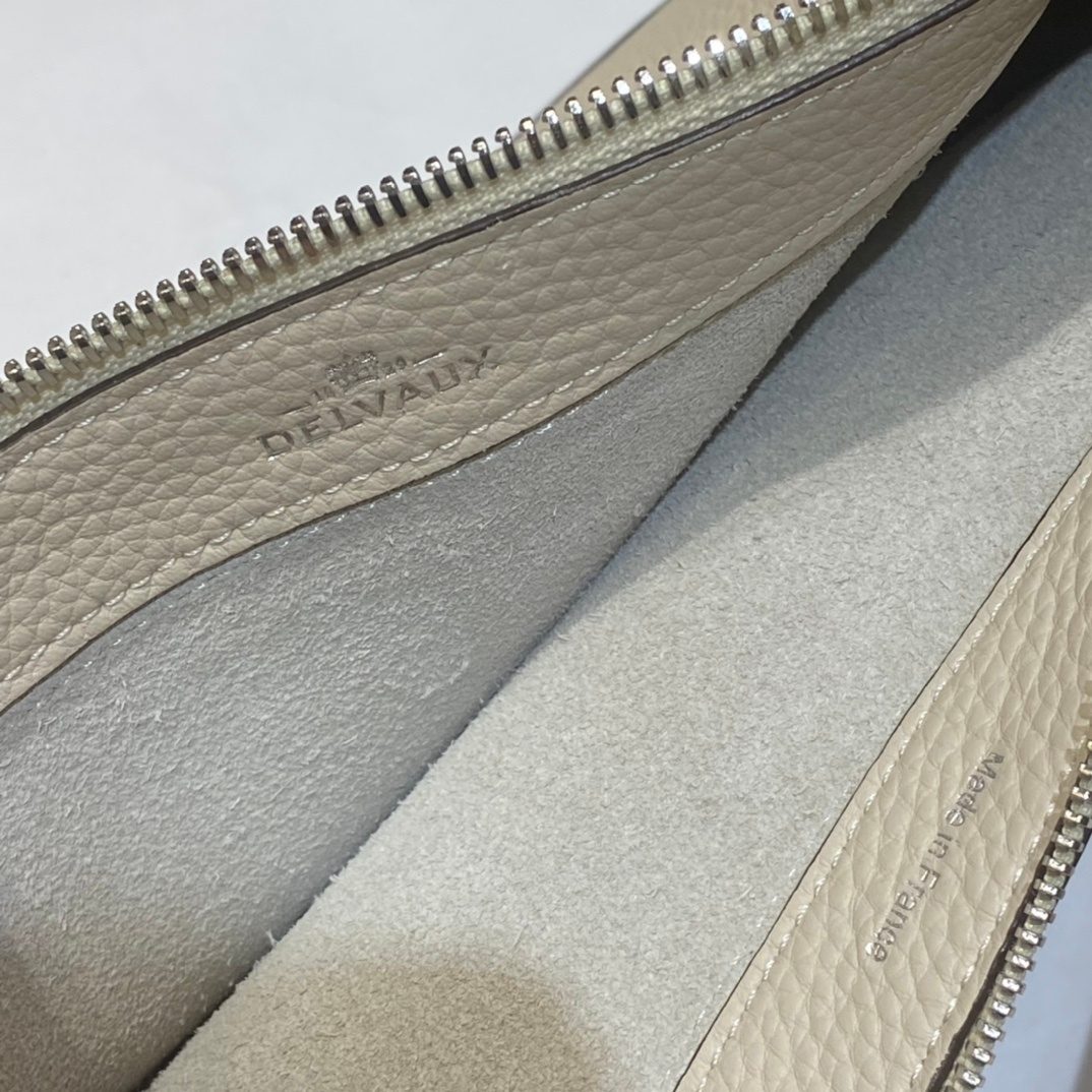 Delvaux Leather Wristlet Clutch Bag