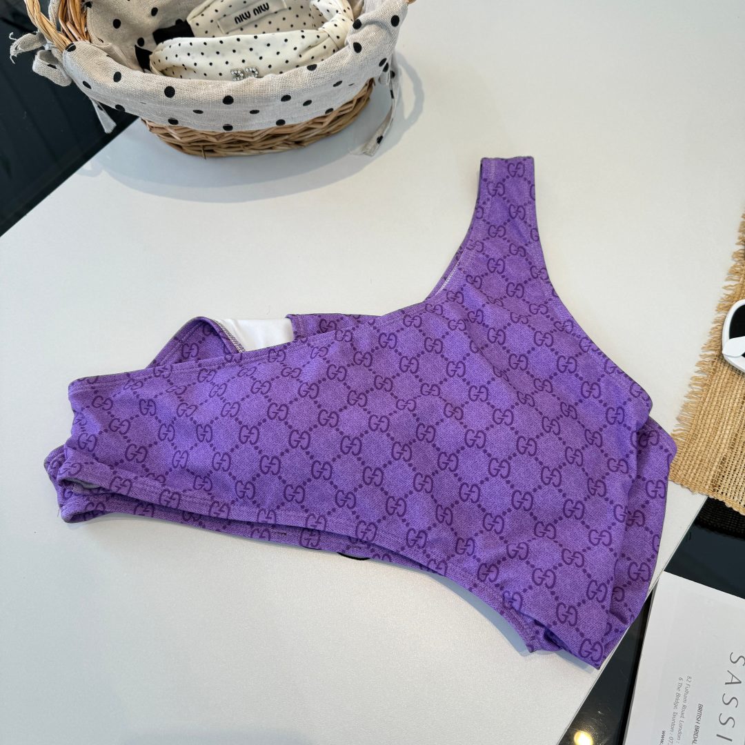 Gucci GG Monogram Sports Bra Purple