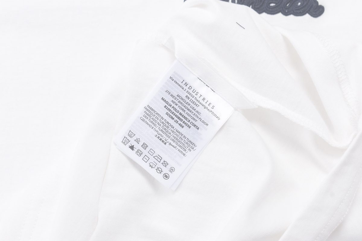 Moncler Logo Embroidered Short Sleeve T-Shirt