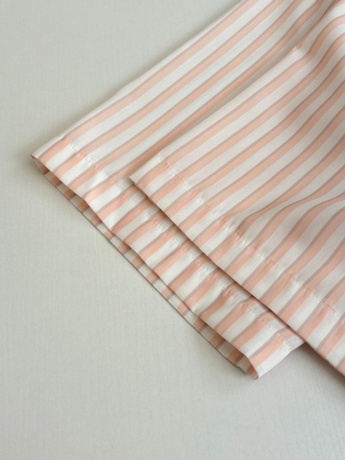Pink Striped Short Sleeve Casual Shirt