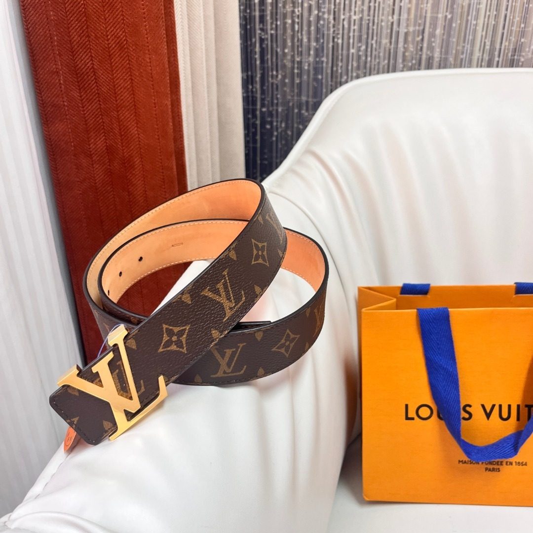 Louis Vuitton Monogram Canvas Leather Belt