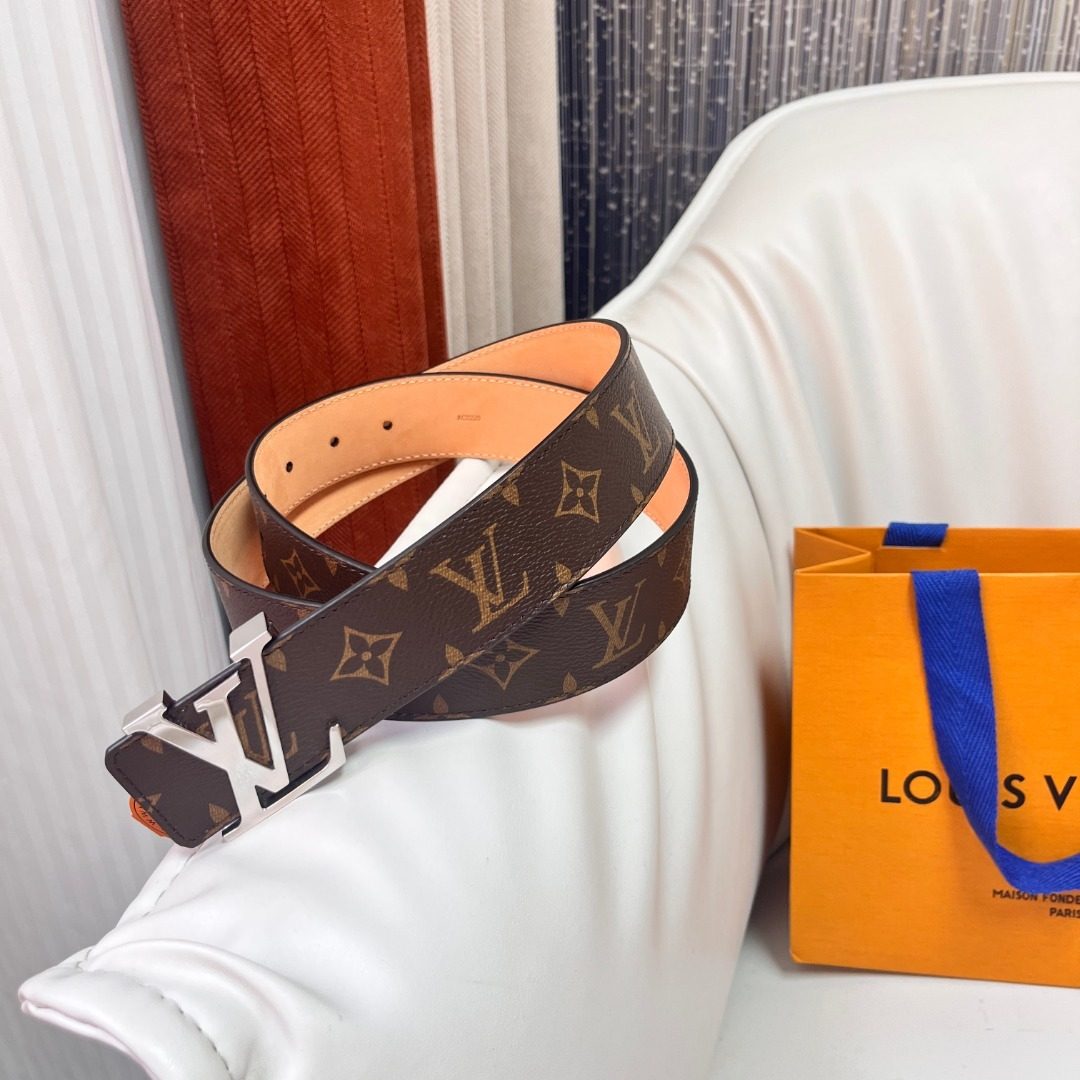 Louis Vuitton Monogram Canvas Leather Belt