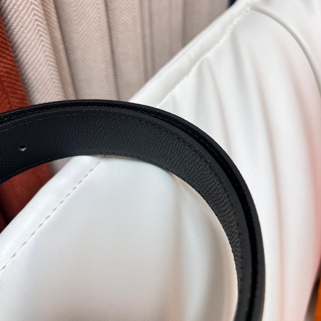 Hermès H Buckle Leather Belt