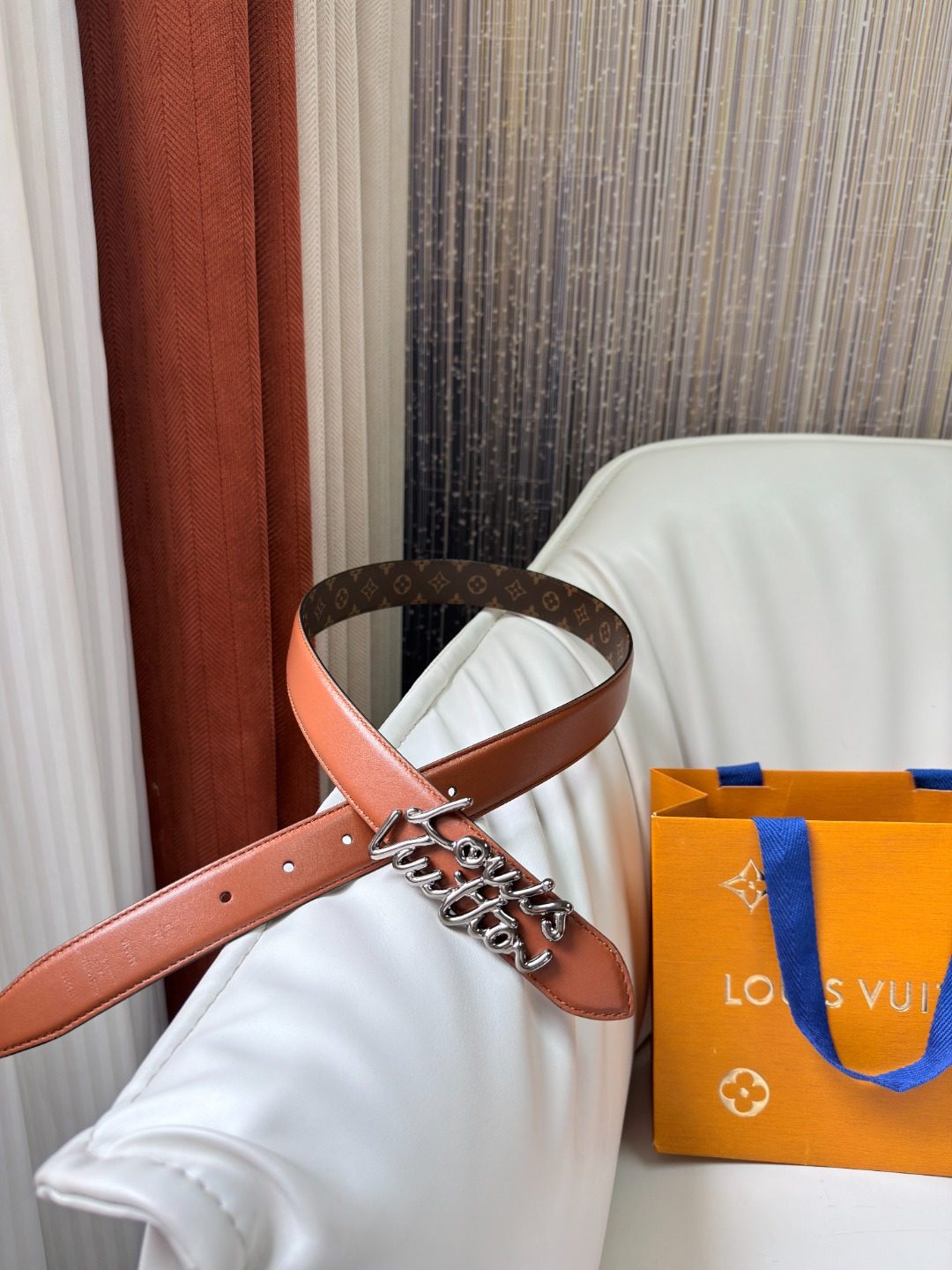 Louis Vuitton Monogram Leather Belt