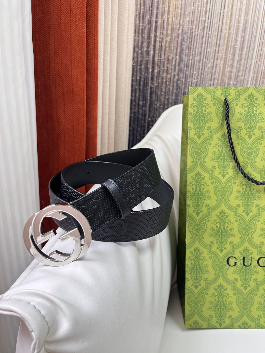Gucci GG Marmont Leather Belt
