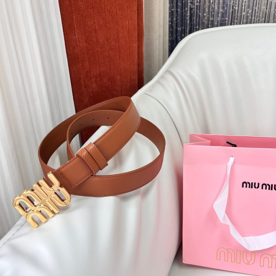 Miu Miu Leather Belt