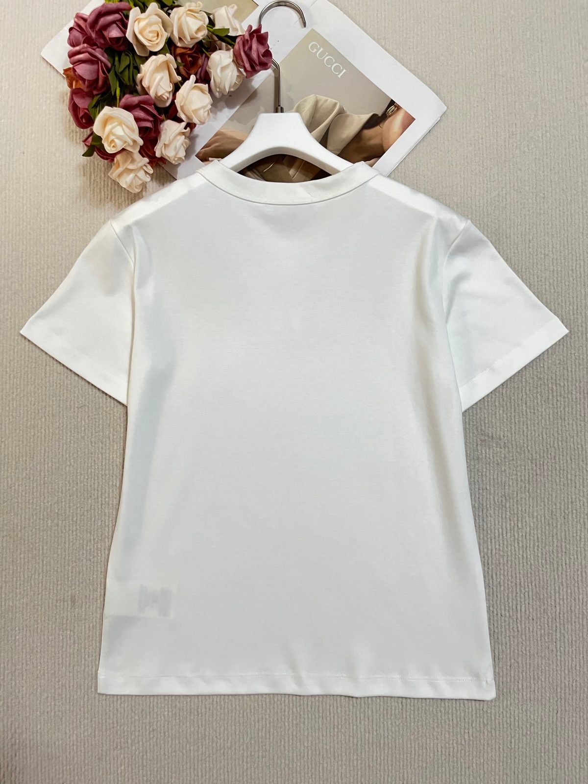 Louis Vuitton Floral Logo Cotton T-Shirt