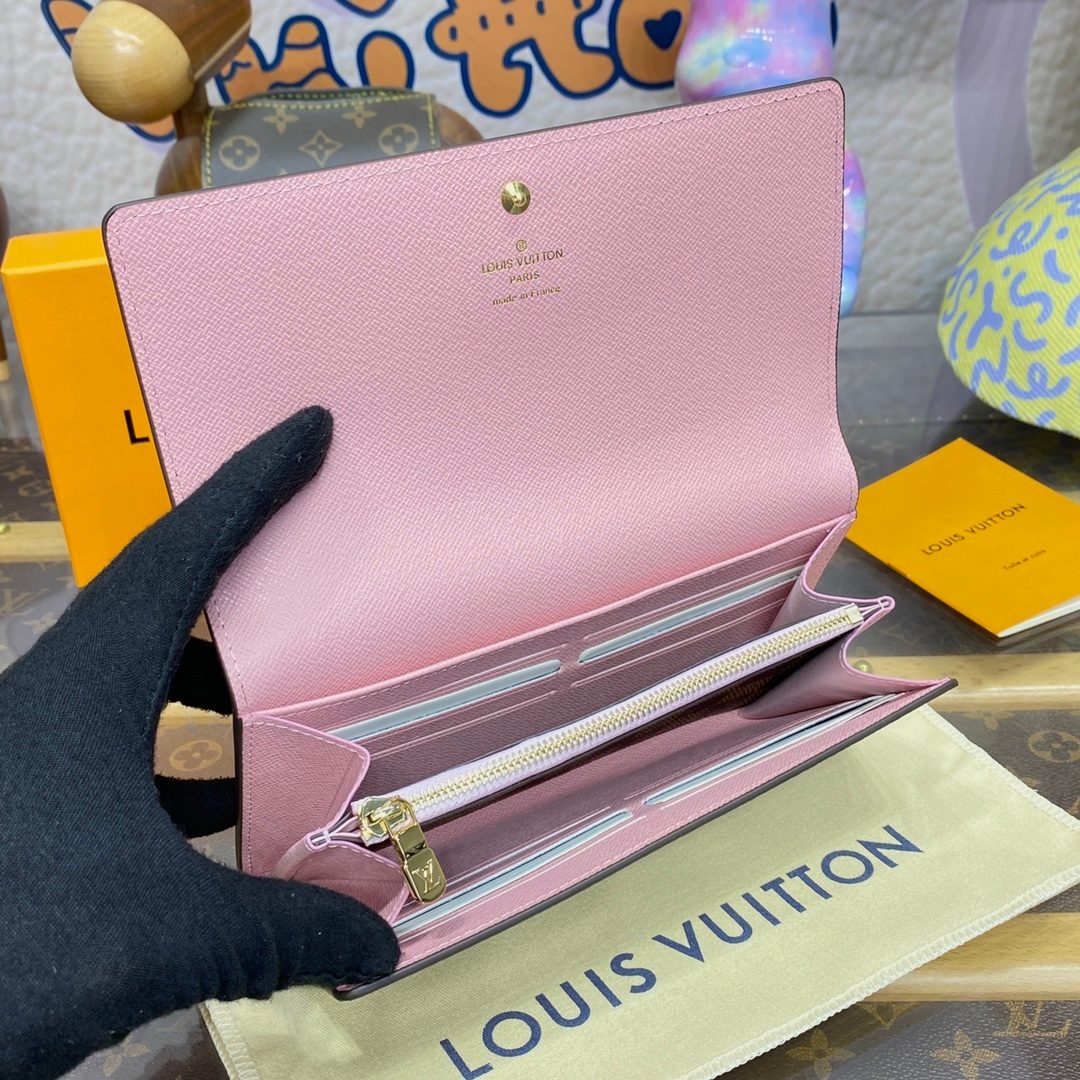 Louis Vuitton Epi Leather Wallet Pink
