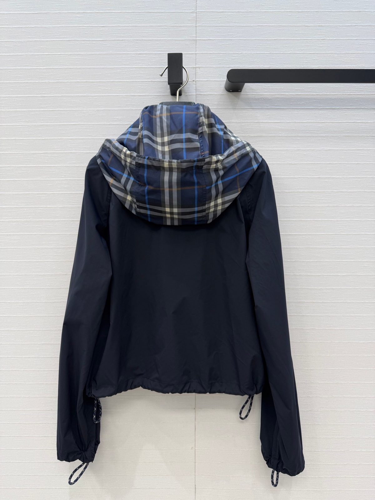 Burberry Vintage Check Hooded Windbreaker Jacket