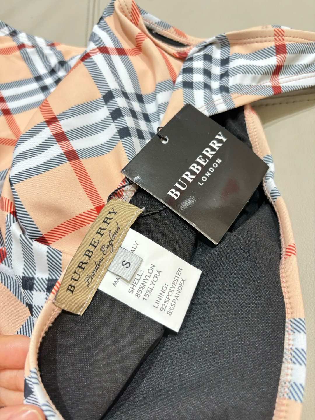 Burberry Vintage Check One-Piece Swimsuit