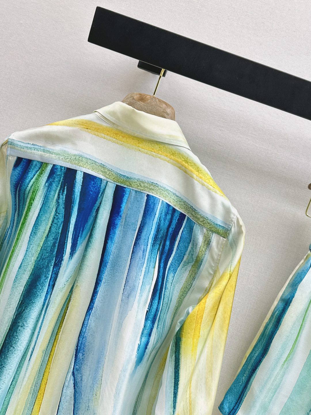 Striped Linen Long-Sleeve Casual Shirt