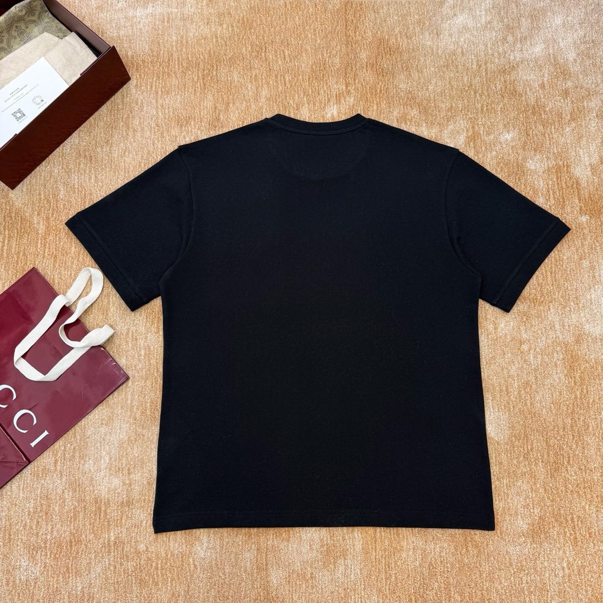 Gucci Horsebit Embroidered Black T-Shirt