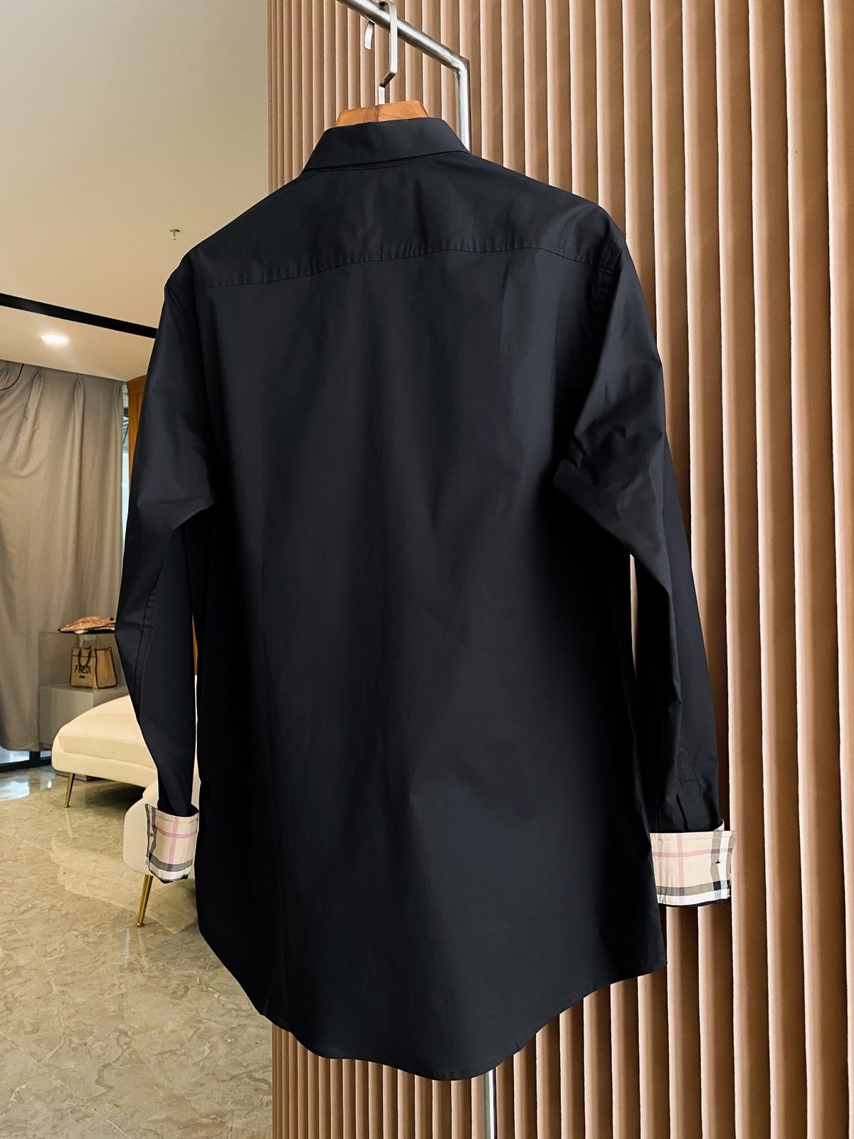 Burberry Black Cotton Poplin Shirt