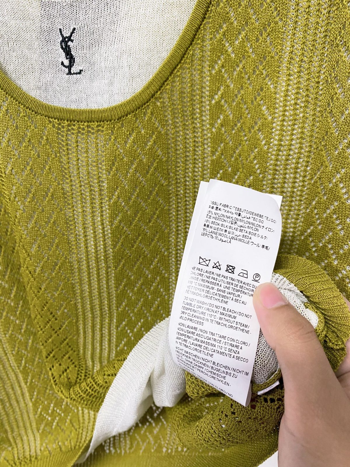 Yves Saint Laurent Textured Knit T-Shirt