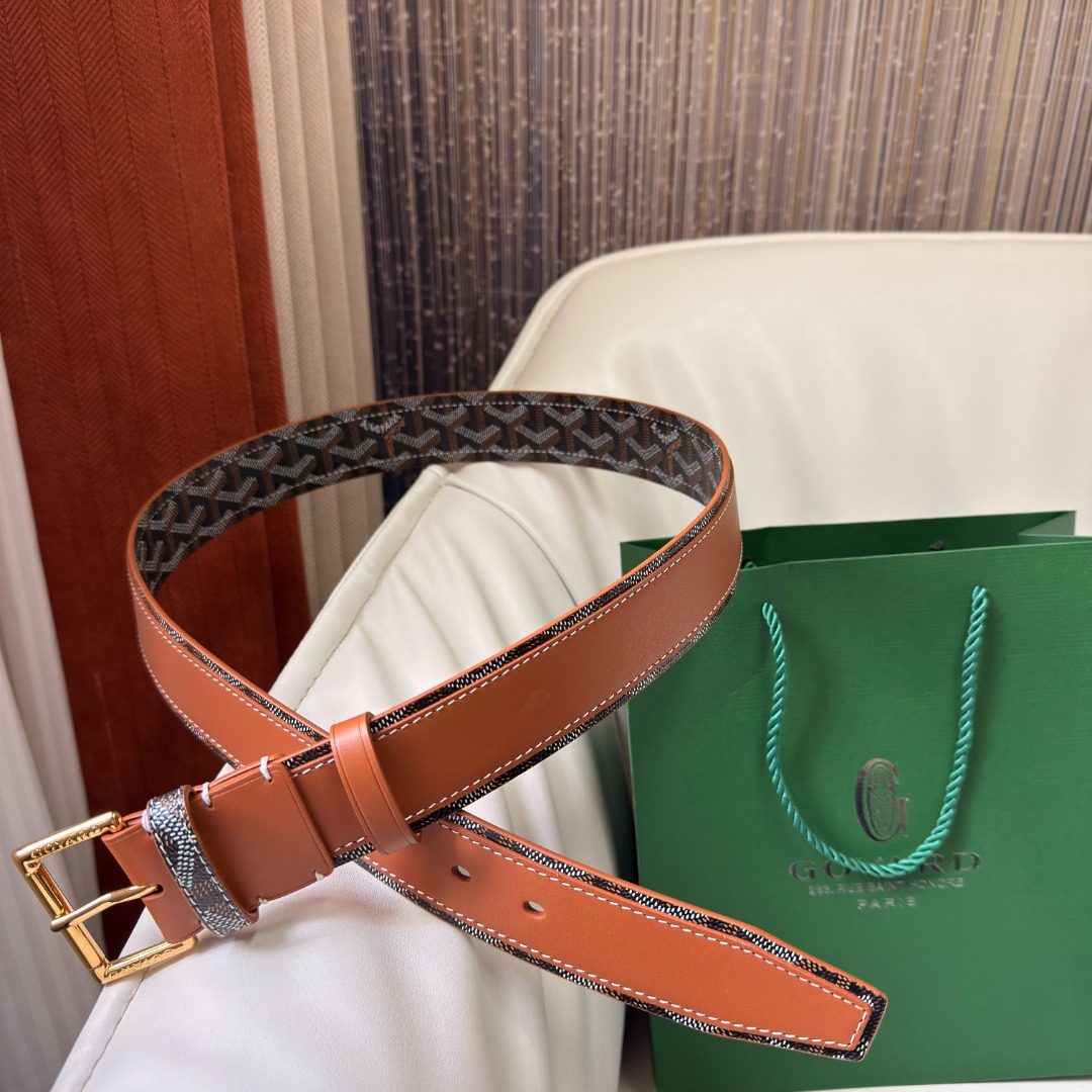 Gucci GG Monogram Leather Belt