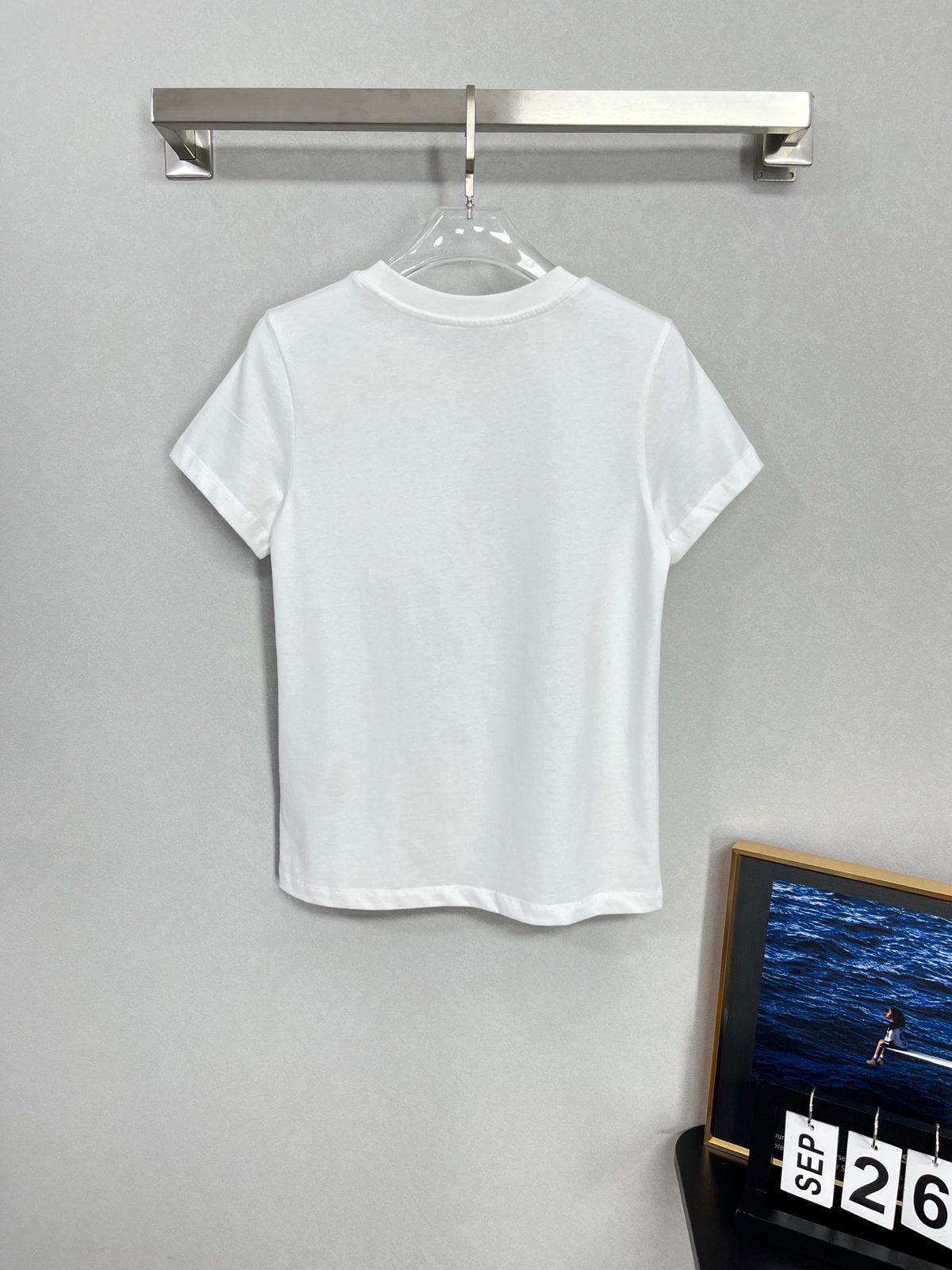 Prada Logo Pocket White Crewneck T-Shirt