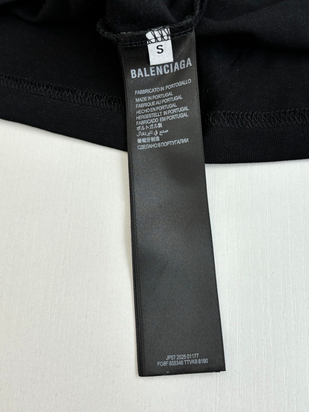 Balenciaga Black Crewneck T-Shirt Size S