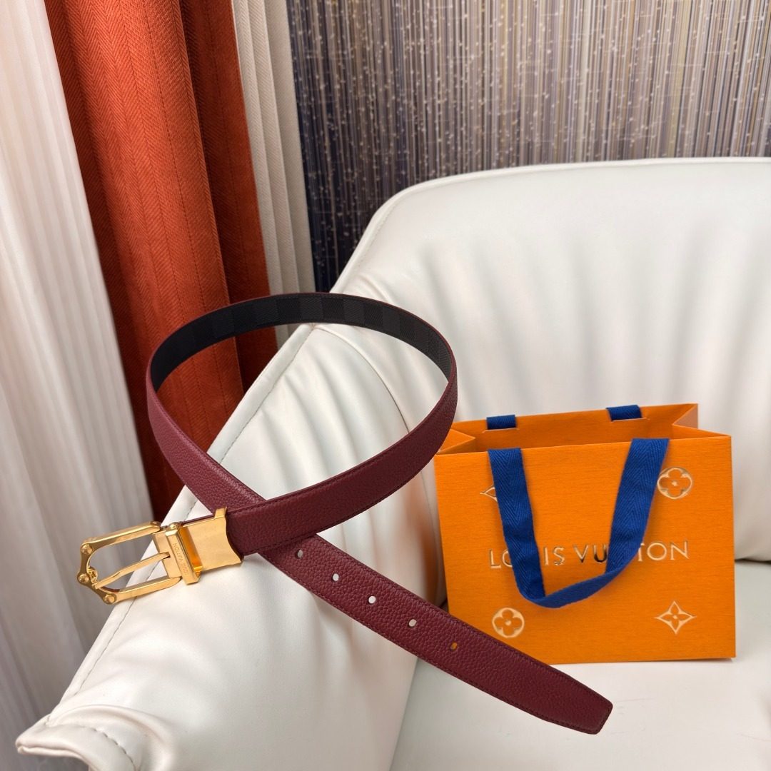 Louis Vuitton Reversible Leather Belt