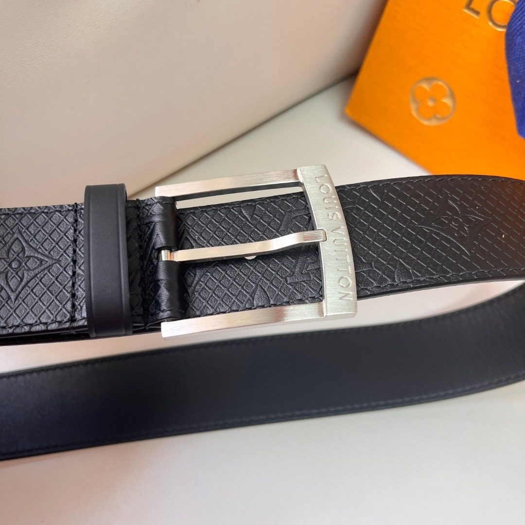 Louis Vuitton Damier Embossed Leather Belt