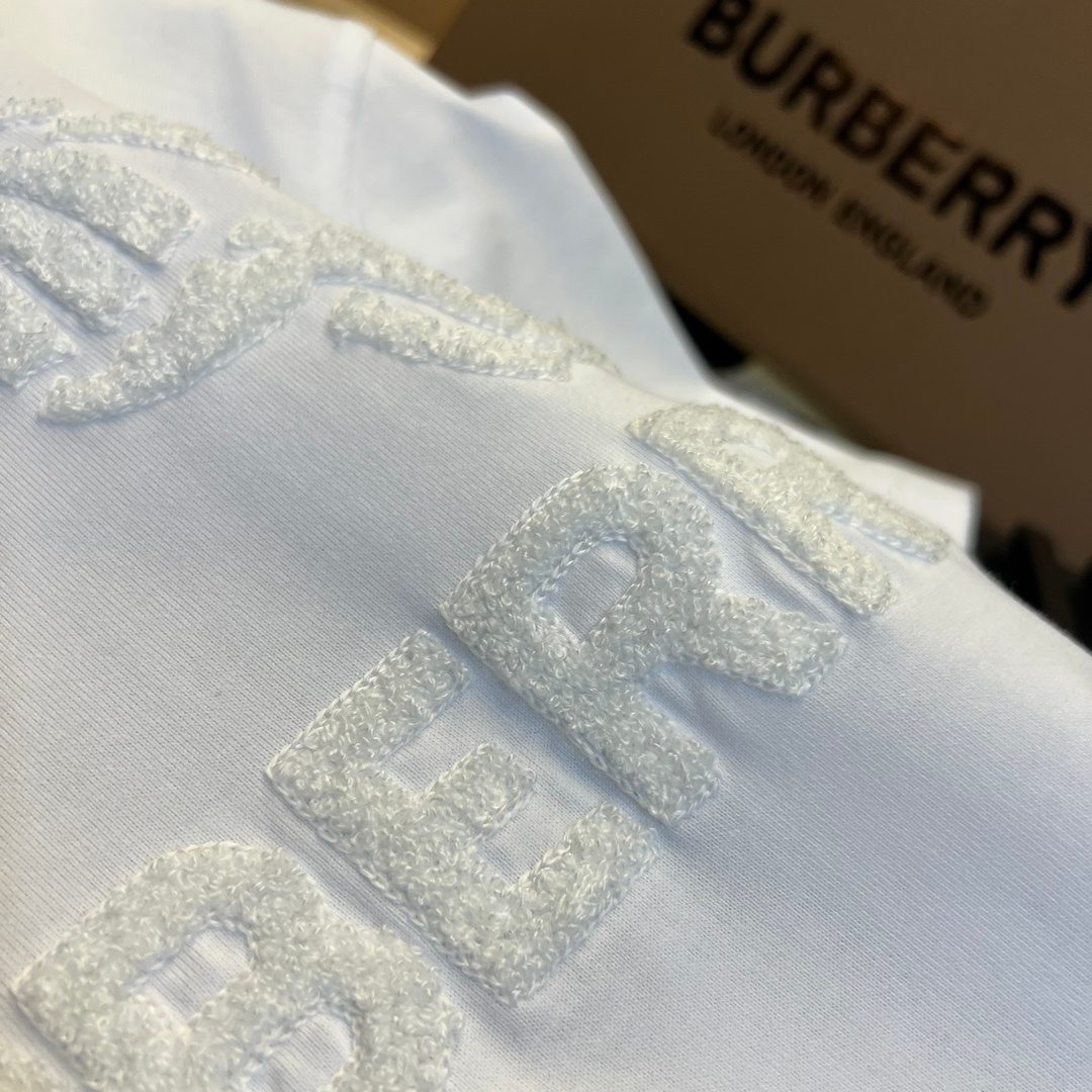 Burberry EKD Embroidered White T-Shirt