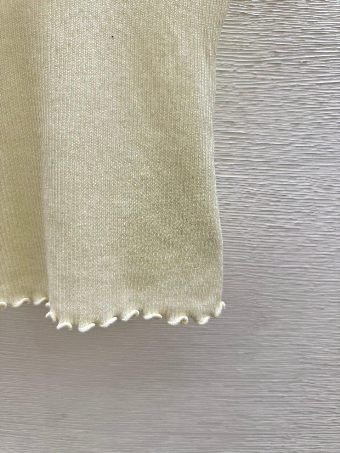 Miu Miu Ribbed Cotton Short-Sleeve T-Shirt