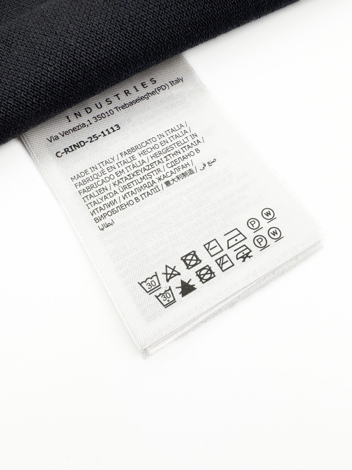 Moncler Logo Embroidered Black Polo Shirt