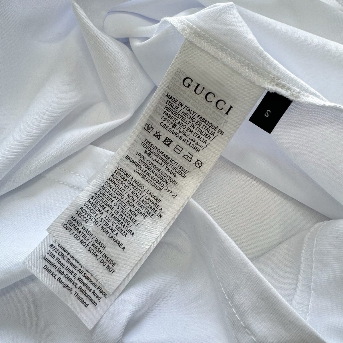 Gucci GG Embroidered White T-Shirt