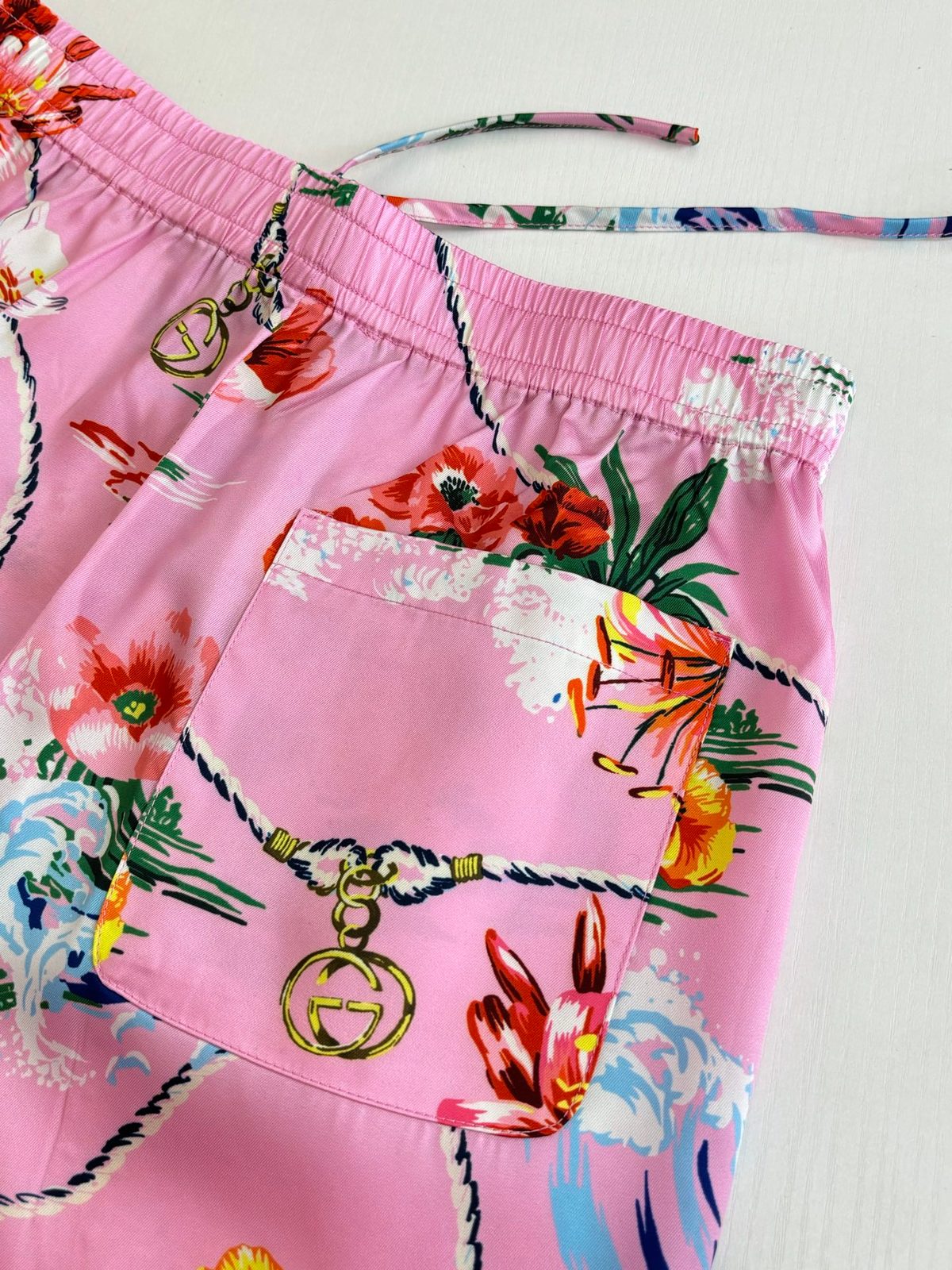 Gucci Floral Print Swim Shorts Pink