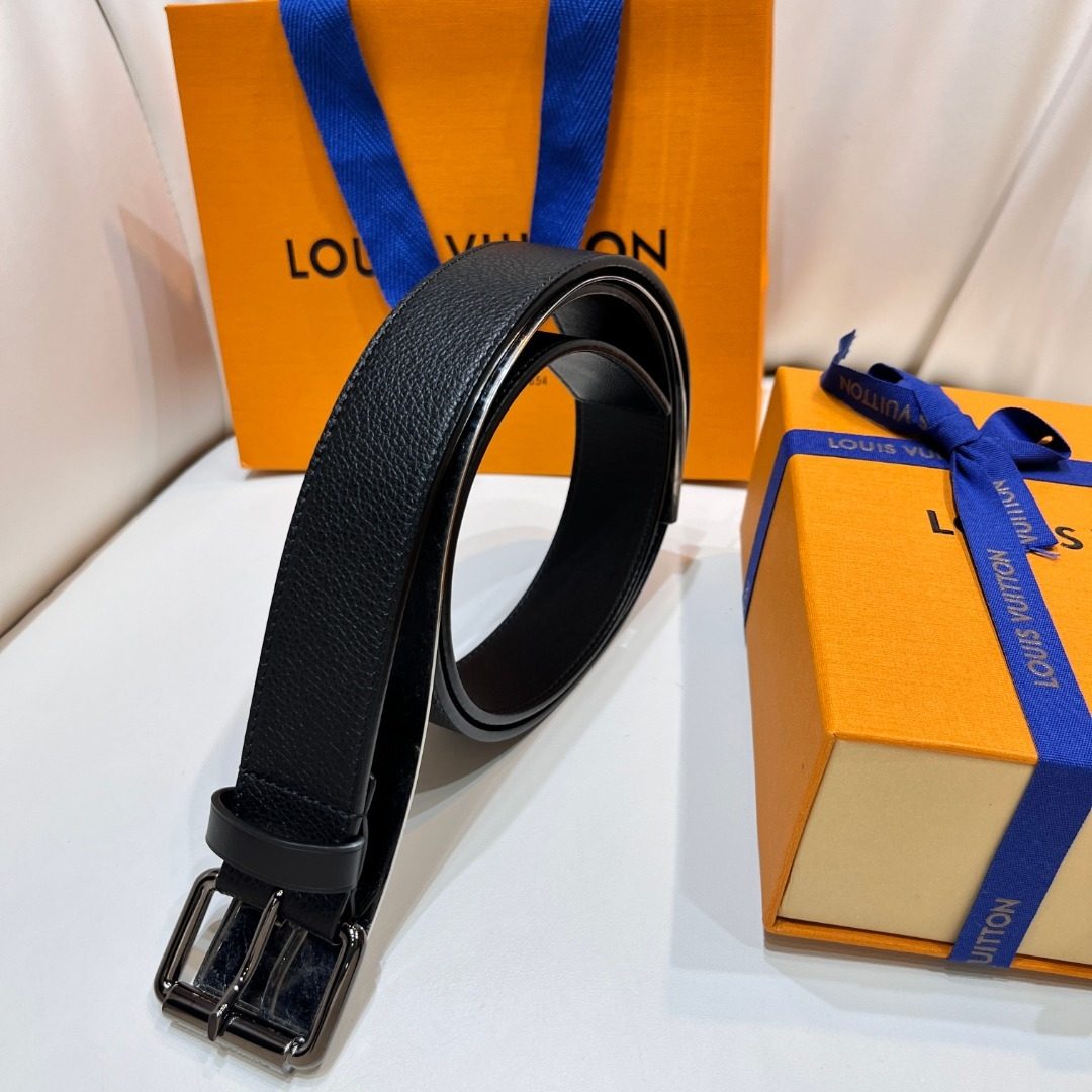 Louis Vuitton Damier Graphite Leather Belt