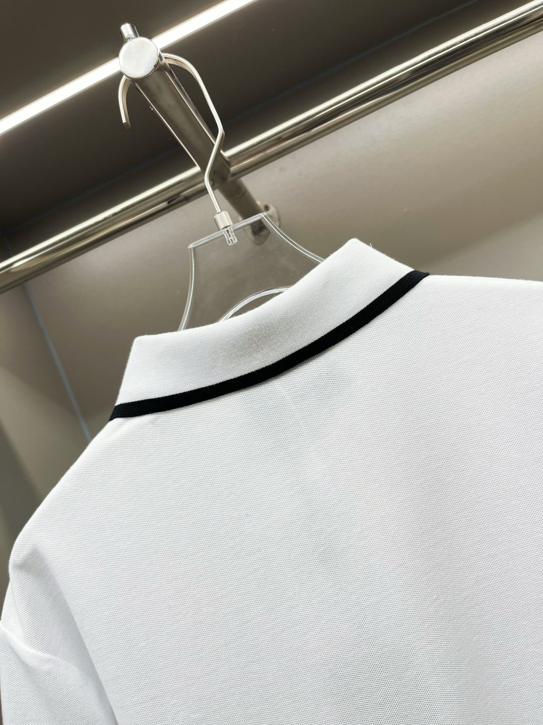 Burberry Striped Collar Polo Shirt