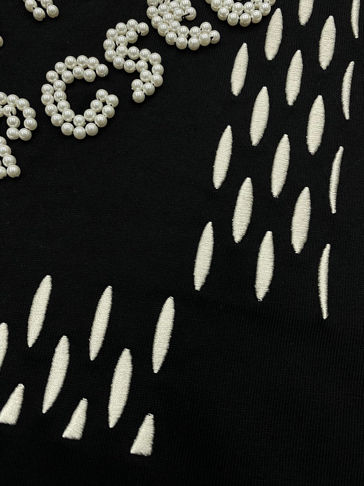 Navy Embellished Graphic Crewneck T-Shirt