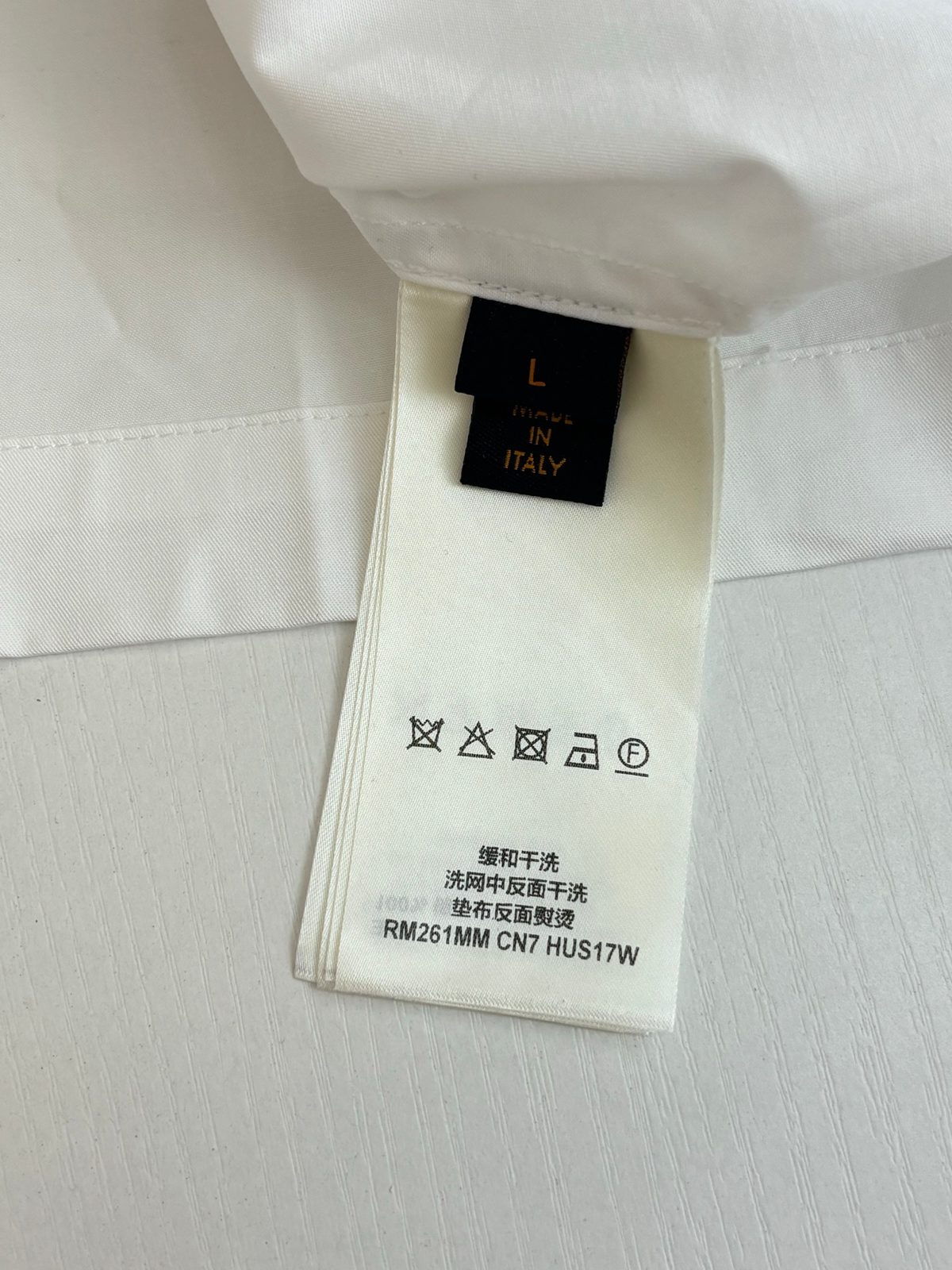 Italian-Made White Eyelet Embroidered Shirt