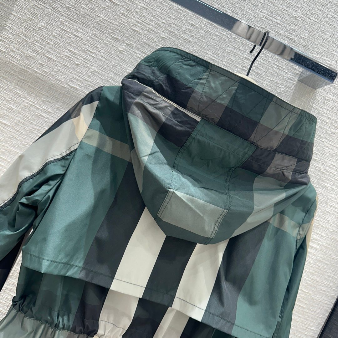Burberry Vintage Check Hooded Parka Jacket
